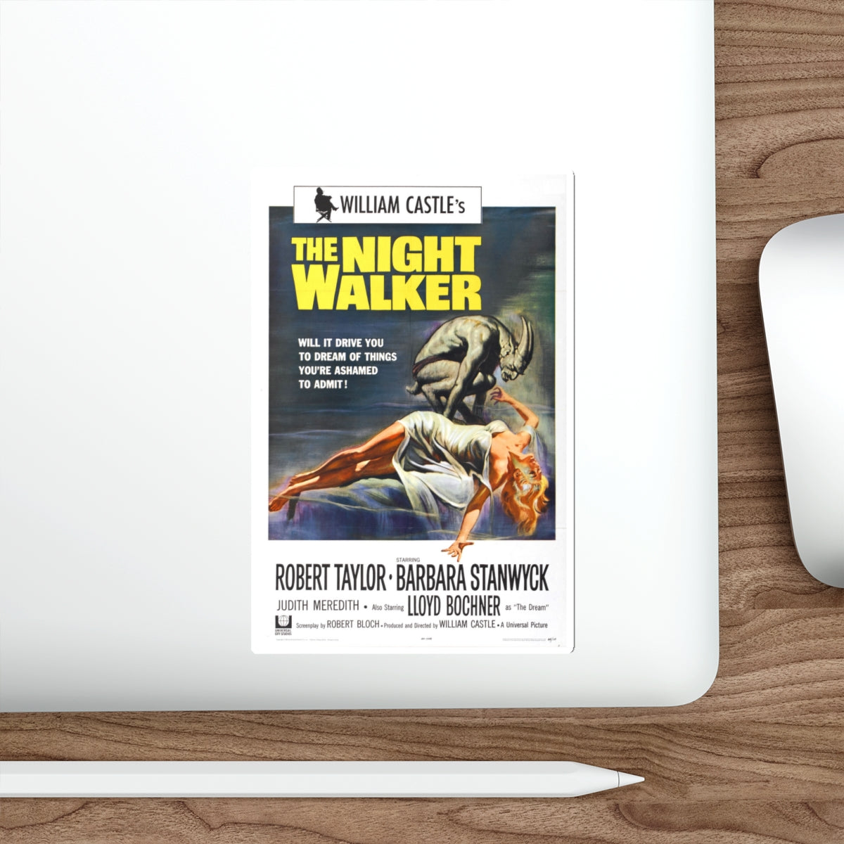 THE NIGHT WALKER 1964 Movie Poster STICKER Vinyl Die-Cut Decal-The Sticker Space