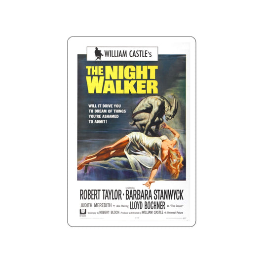 THE NIGHT WALKER 1964 Movie Poster STICKER Vinyl Die-Cut Decal-White-The Sticker Space