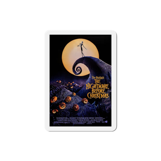 The Nightmare Before Christmas 1993 Movie Poster Die-Cut Magnet-3" x 3"-The Sticker Space