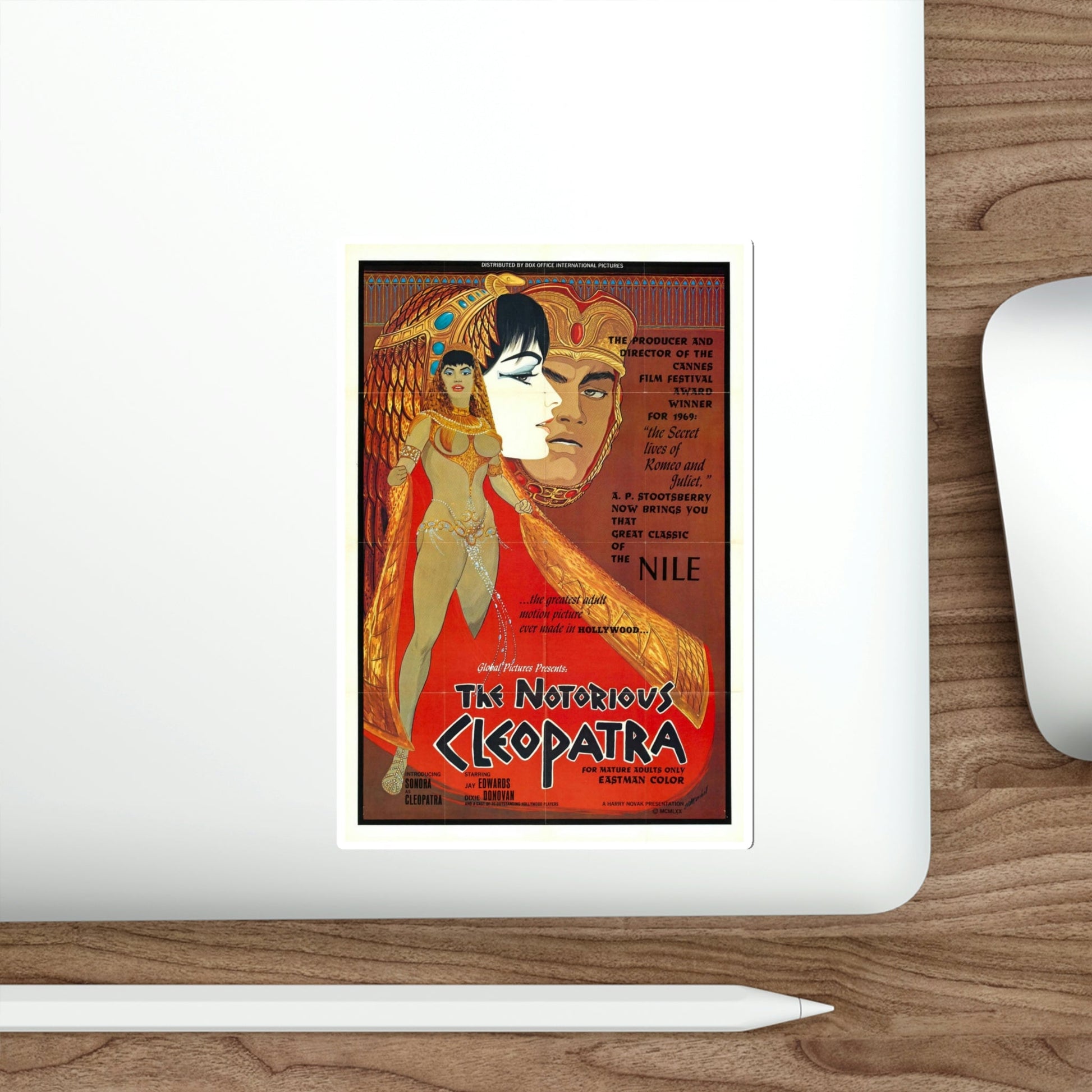 The Notorious Cleopatra 1970 Movie Poster STICKER Vinyl Die-Cut Decal-The Sticker Space