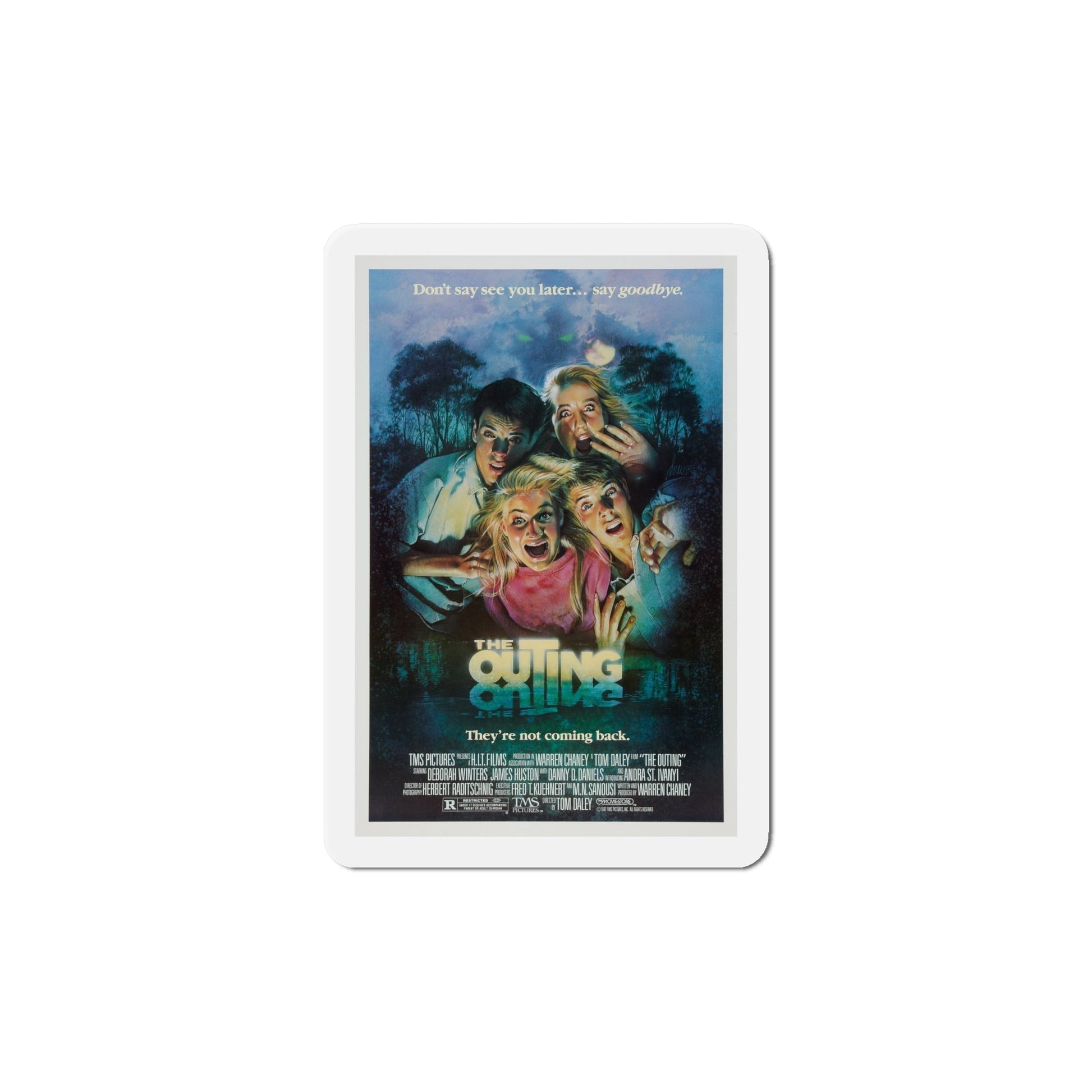 The Outing 1987 Movie Poster Die-Cut Magnet-6 Inch-The Sticker Space