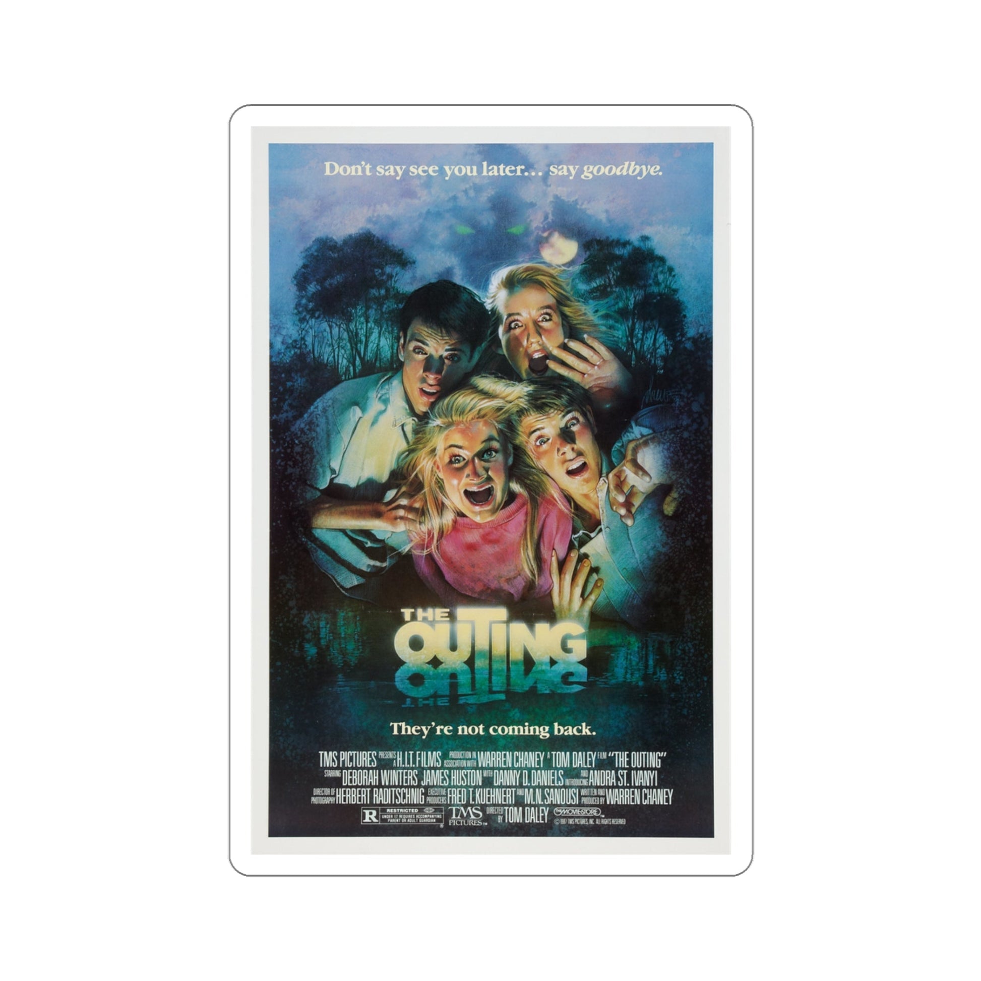 The Outing 1987 Movie Poster STICKER Vinyl Die-Cut Decal-3 Inch-The Sticker Space