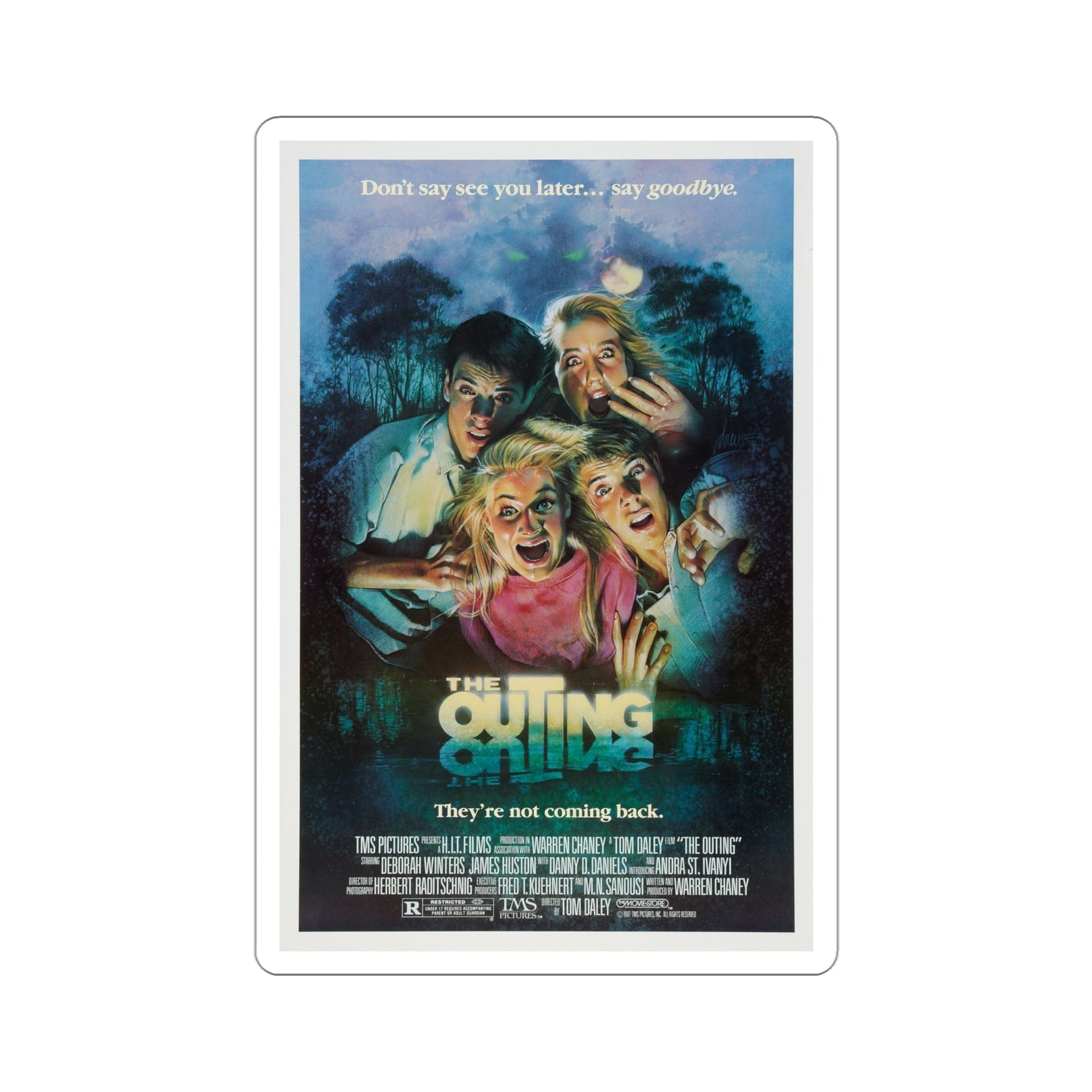 The Outing 1987 Movie Poster STICKER Vinyl Die-Cut Decal-4 Inch-The Sticker Space