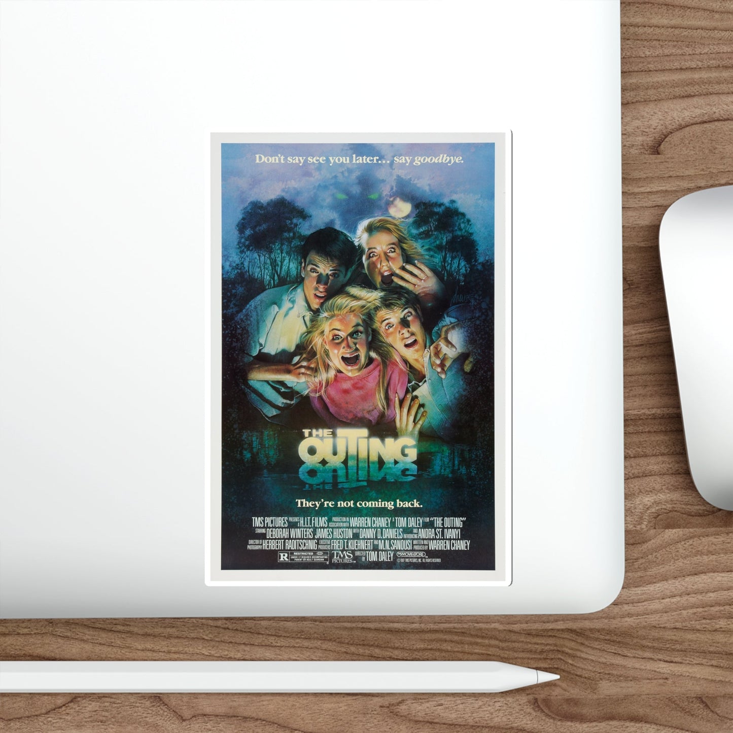 The Outing 1987 Movie Poster STICKER Vinyl Die-Cut Decal-The Sticker Space
