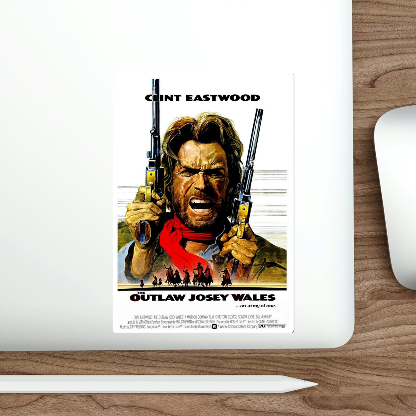 The Outlaw Josey Wales 1976 Movie Poster STICKER Vinyl Die-Cut Decal-The Sticker Space