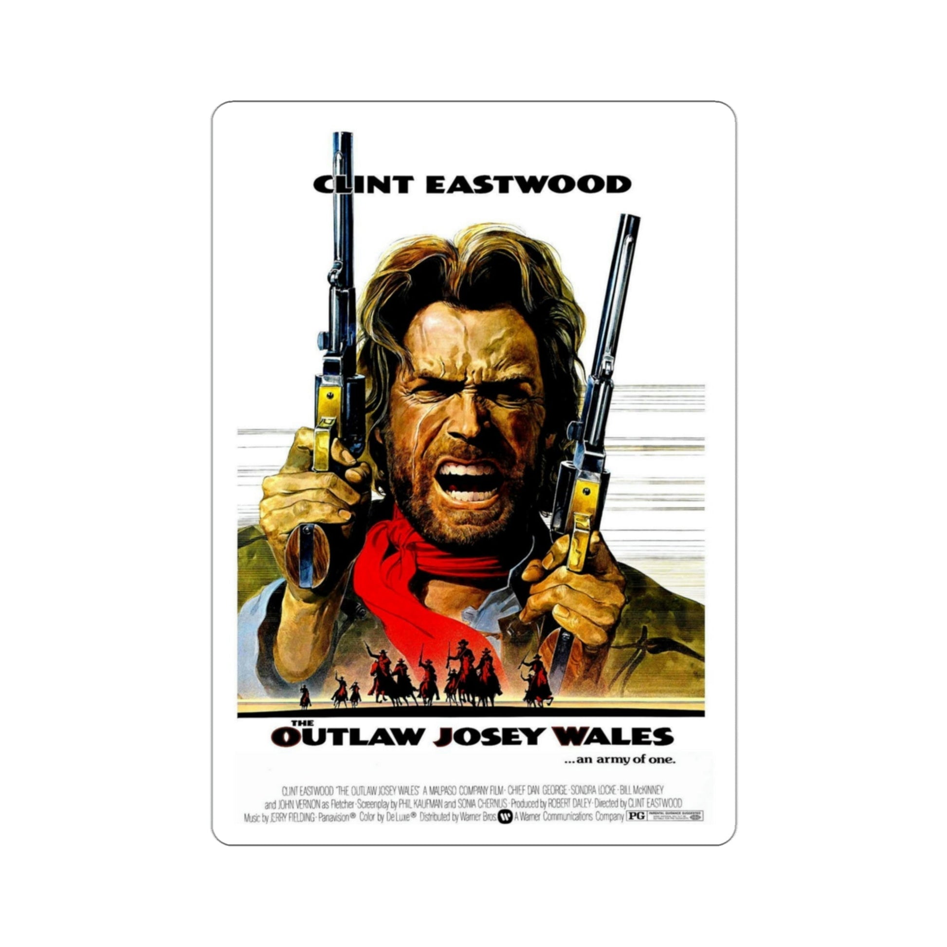 The Outlaw Josey Wales 1976 Movie Poster STICKER Vinyl Die-Cut Decal-3 Inch-The Sticker Space
