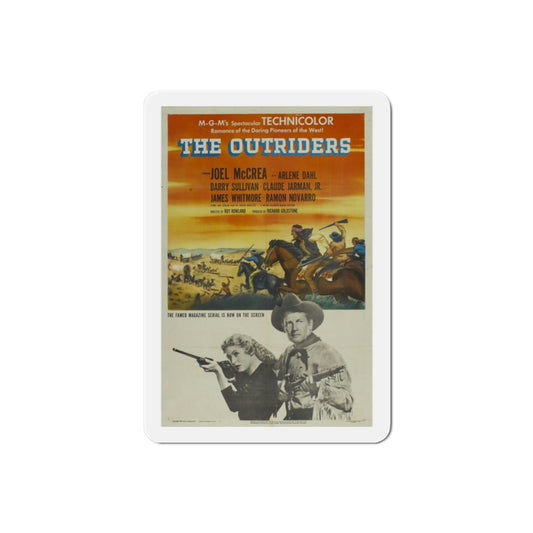 The Outriders 1950 Movie Poster Die-Cut Magnet-2 Inch-The Sticker Space