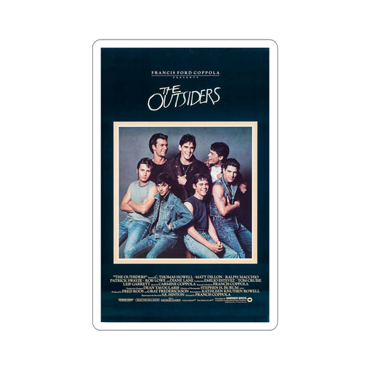 The Outsiders 1983 Movie Poster STICKER Vinyl Die-Cut Decal-6 Inch-The Sticker Space