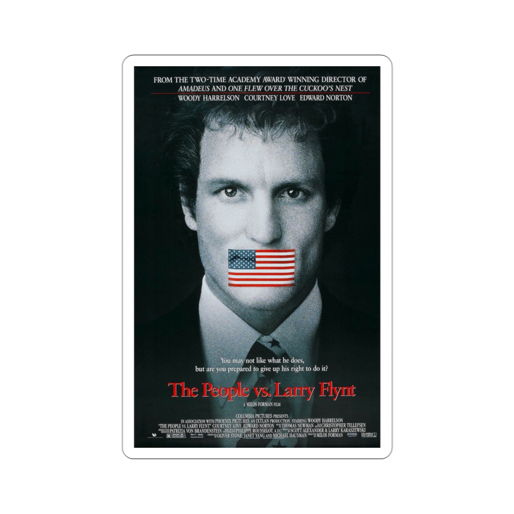 The People Vs Larry Flynt 1996 Movie Poster STICKER Vinyl Die-Cut Decal-3 Inch-The Sticker Space
