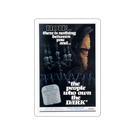 THE PEOPLE WHO OWN THE DARK 1976 Movie Poster STICKER Vinyl Die-Cut Decal-White-The Sticker Space