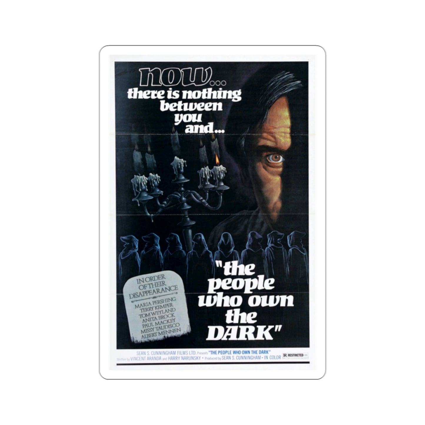 The People Who Own the Dark 1980 Movie Poster STICKER Vinyl Die-Cut Decal-2 Inch-The Sticker Space
