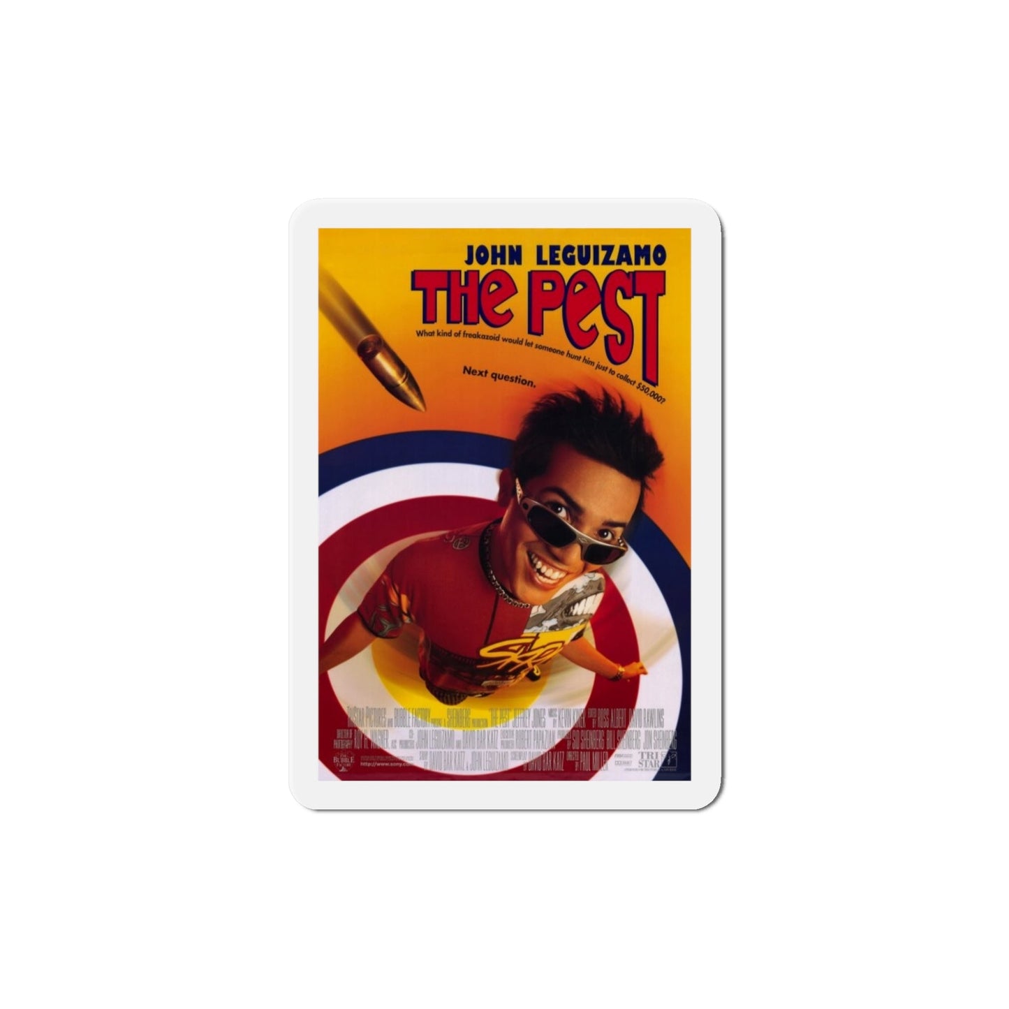 The Pest 1997 Movie Poster Die-Cut Magnet-5" x 5"-The Sticker Space