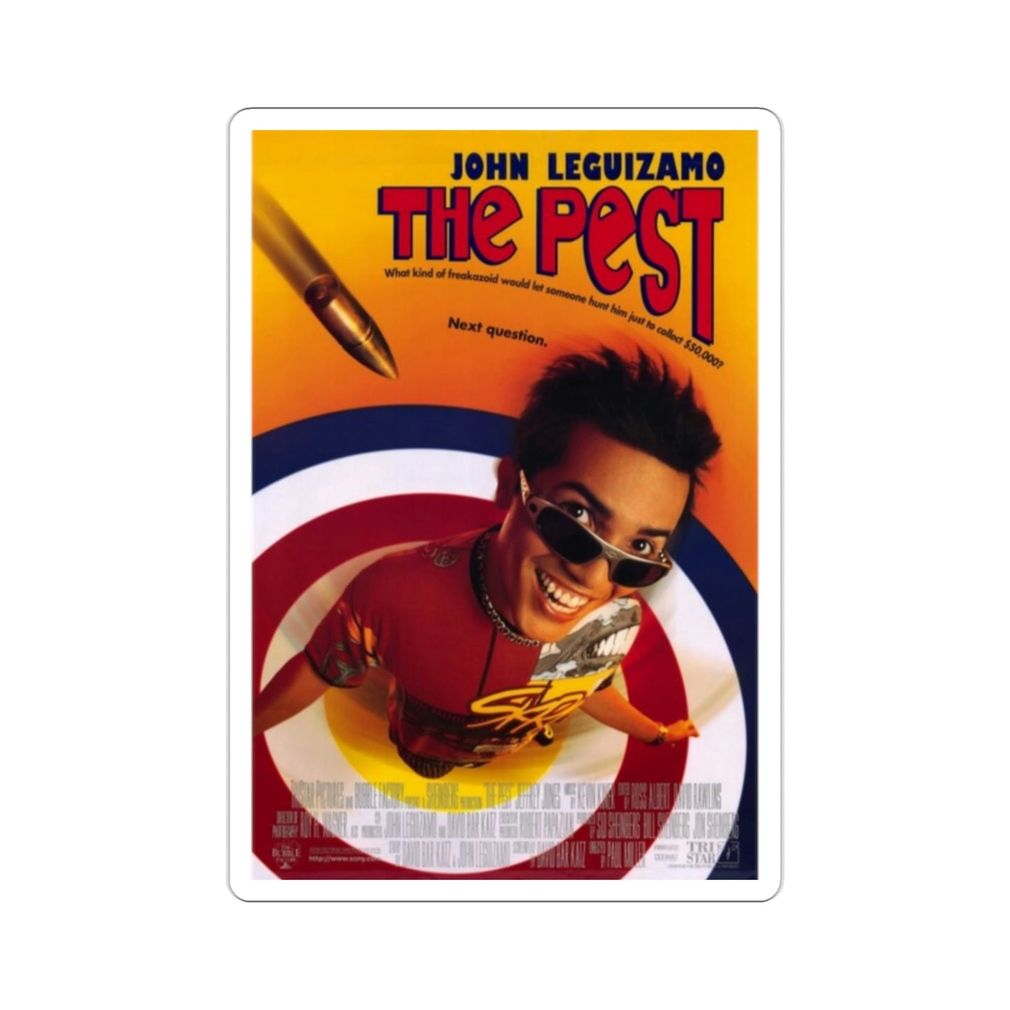 The Pest 1997 Movie Poster STICKER Vinyl Die-Cut Decal-2 Inch-The Sticker Space