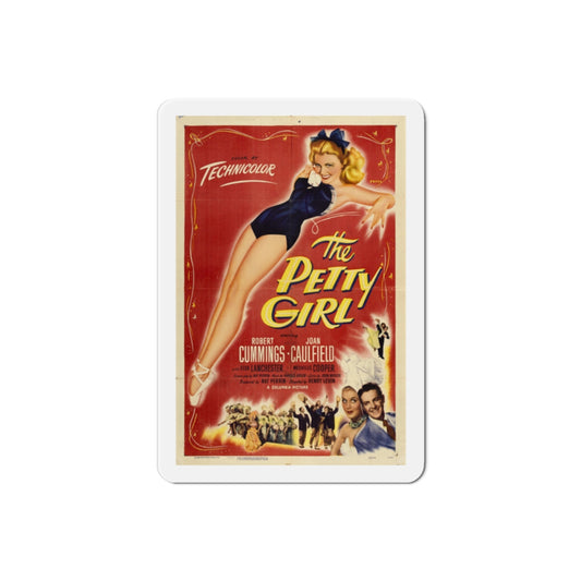 The Petty Girl 1950 Movie Poster Die-Cut Magnet-2 Inch-The Sticker Space