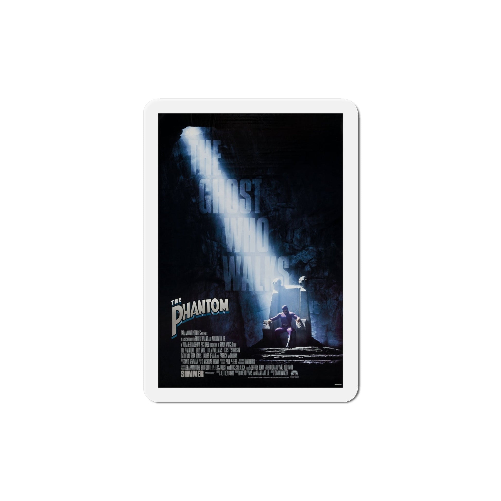 The Phantom 1996 Movie Poster Die-Cut Magnet-5" x 5"-The Sticker Space