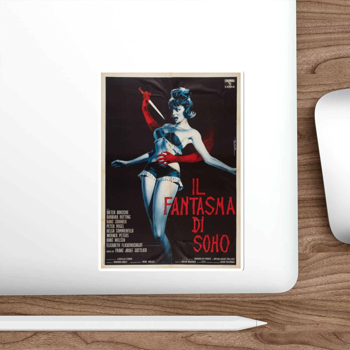 THE PHANTOM OF SOHO 1964 Movie Poster STICKER Vinyl Die-Cut Decal-The Sticker Space