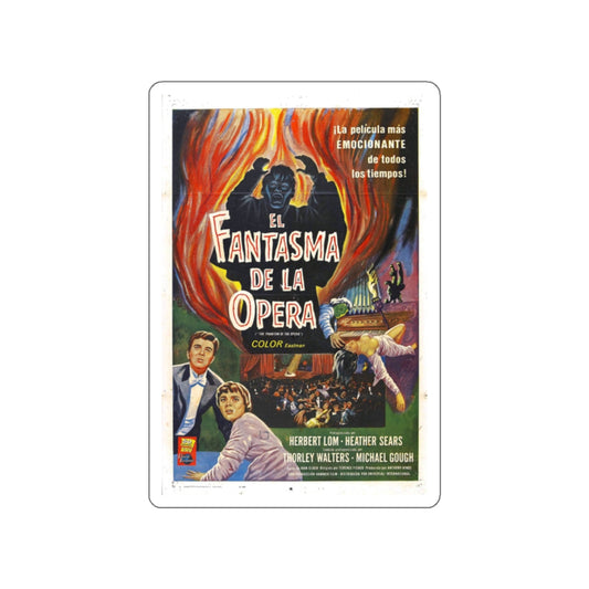 THE PHANTOM OF THE OPERA (2) 1962 Movie Poster STICKER Vinyl Die-Cut Decal-White-The Sticker Space