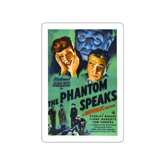 THE PHANTOM SPEAKS 1945 Movie Poster STICKER Vinyl Die-Cut Decal-White-The Sticker Space