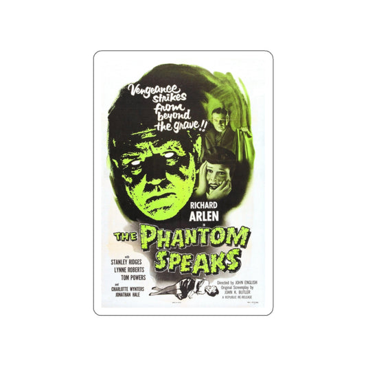 THE PHANTOM SPEAKS (2) 1945 Movie Poster STICKER Vinyl Die-Cut Decal-White-The Sticker Space