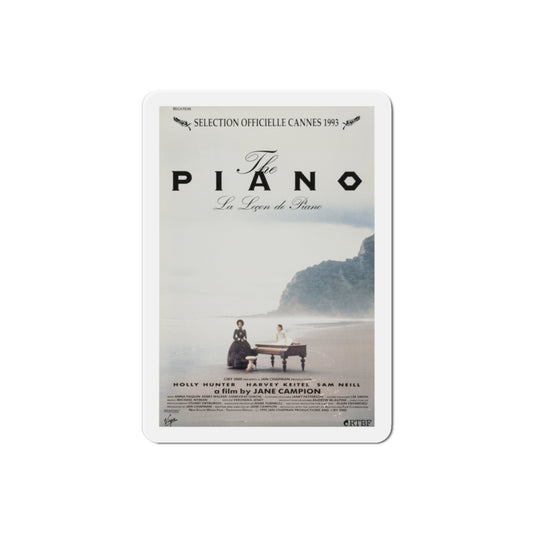 The Piano 1993 Movie Poster Die-Cut Magnet-2" x 2"-The Sticker Space