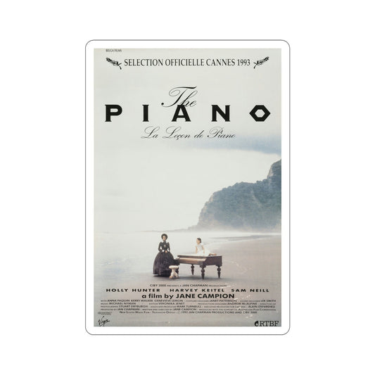 The Piano 1993 Movie Poster STICKER Vinyl Die-Cut Decal-6 Inch-The Sticker Space