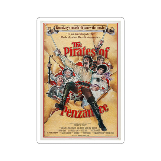 The Pirates of Penzance 1983 Movie Poster STICKER Vinyl Die-Cut Decal-6 Inch-The Sticker Space
