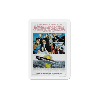 The Poseidon Adventure 1972 Movie Poster Die-Cut Magnet-3" x 3"-The Sticker Space