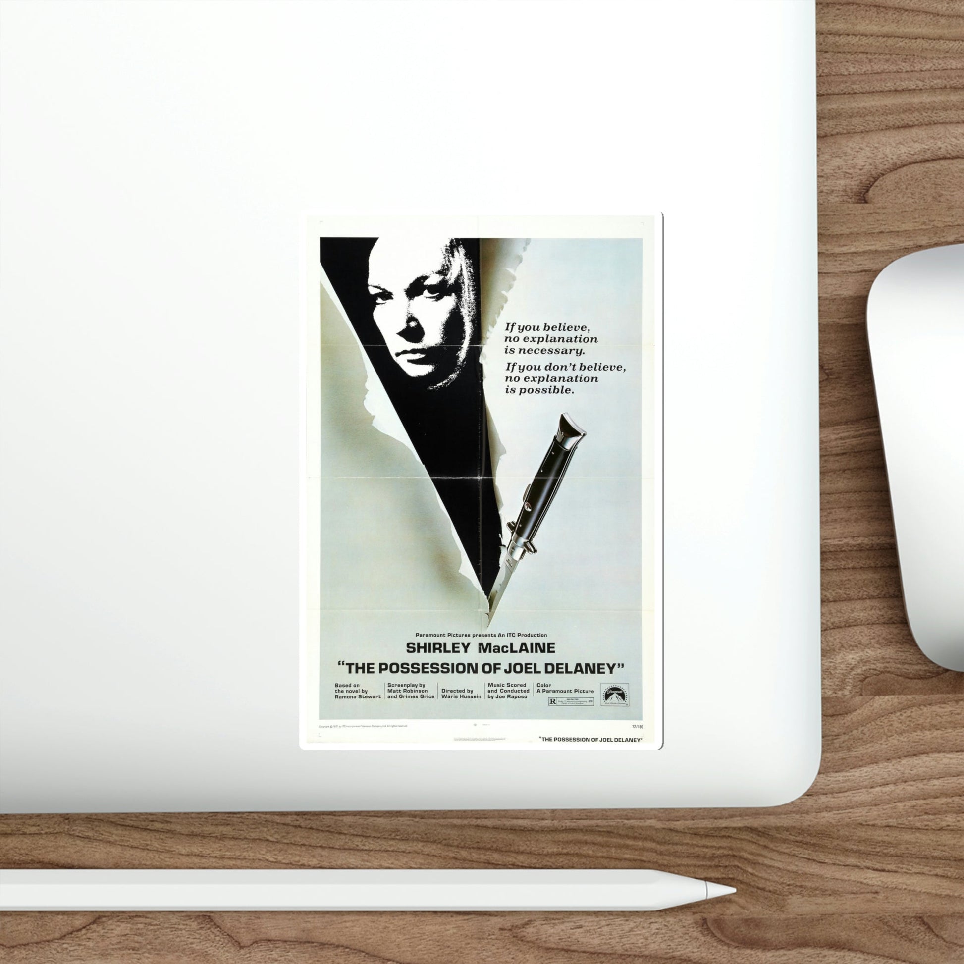 The Possession of Joel Delaney 1972 Movie Poster STICKER Vinyl Die-Cut Decal-The Sticker Space