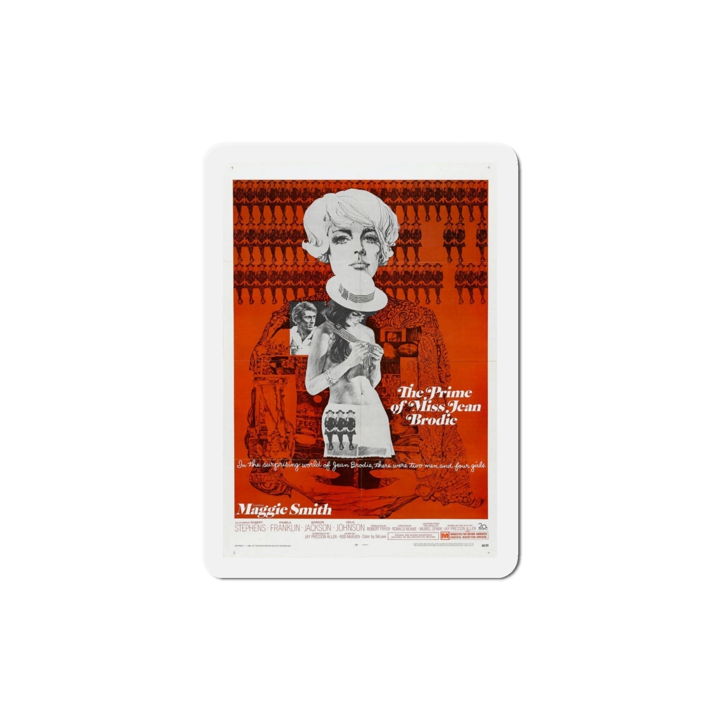 The Prime of Miss Jean Brodie 1969 Movie Poster Die-Cut Magnet-4 Inch-The Sticker Space
