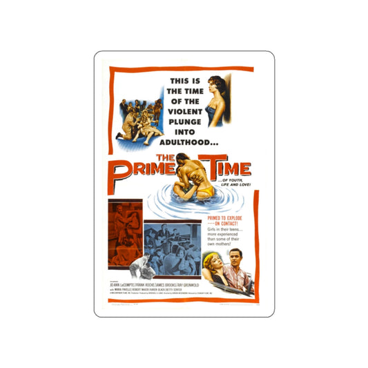THE PRIME TIME 1960 Movie Poster STICKER Vinyl Die-Cut Decal-White-The Sticker Space