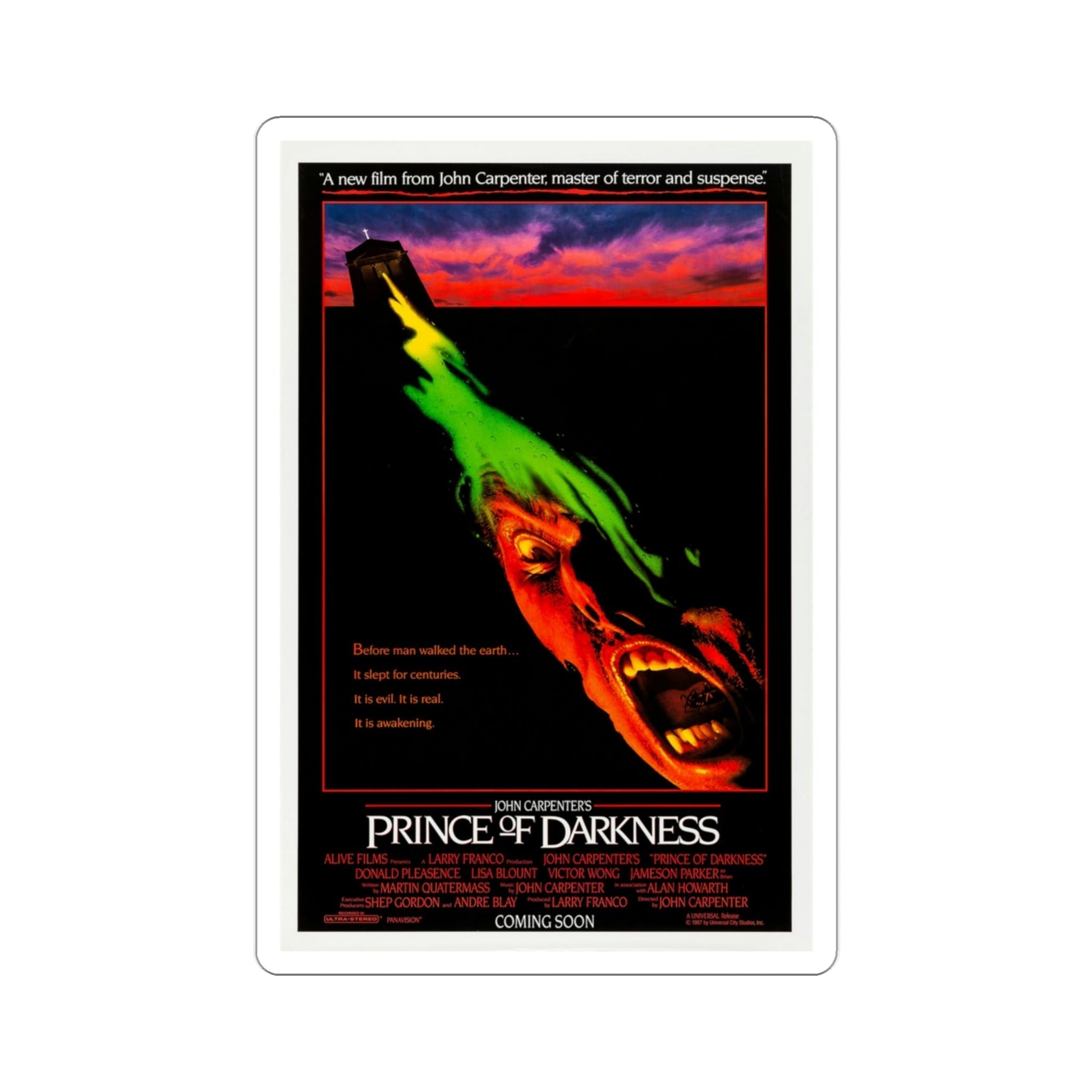 The Prince of Darkness 1987 Movie Poster STICKER Vinyl Die-Cut Decal-3 Inch-The Sticker Space