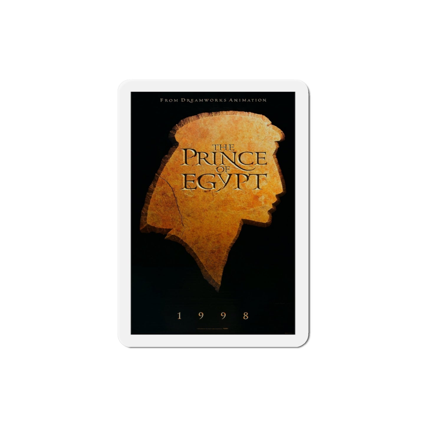 The Prince of Egypt 1998 Movie Poster Die-Cut Magnet-3" x 3"-The Sticker Space