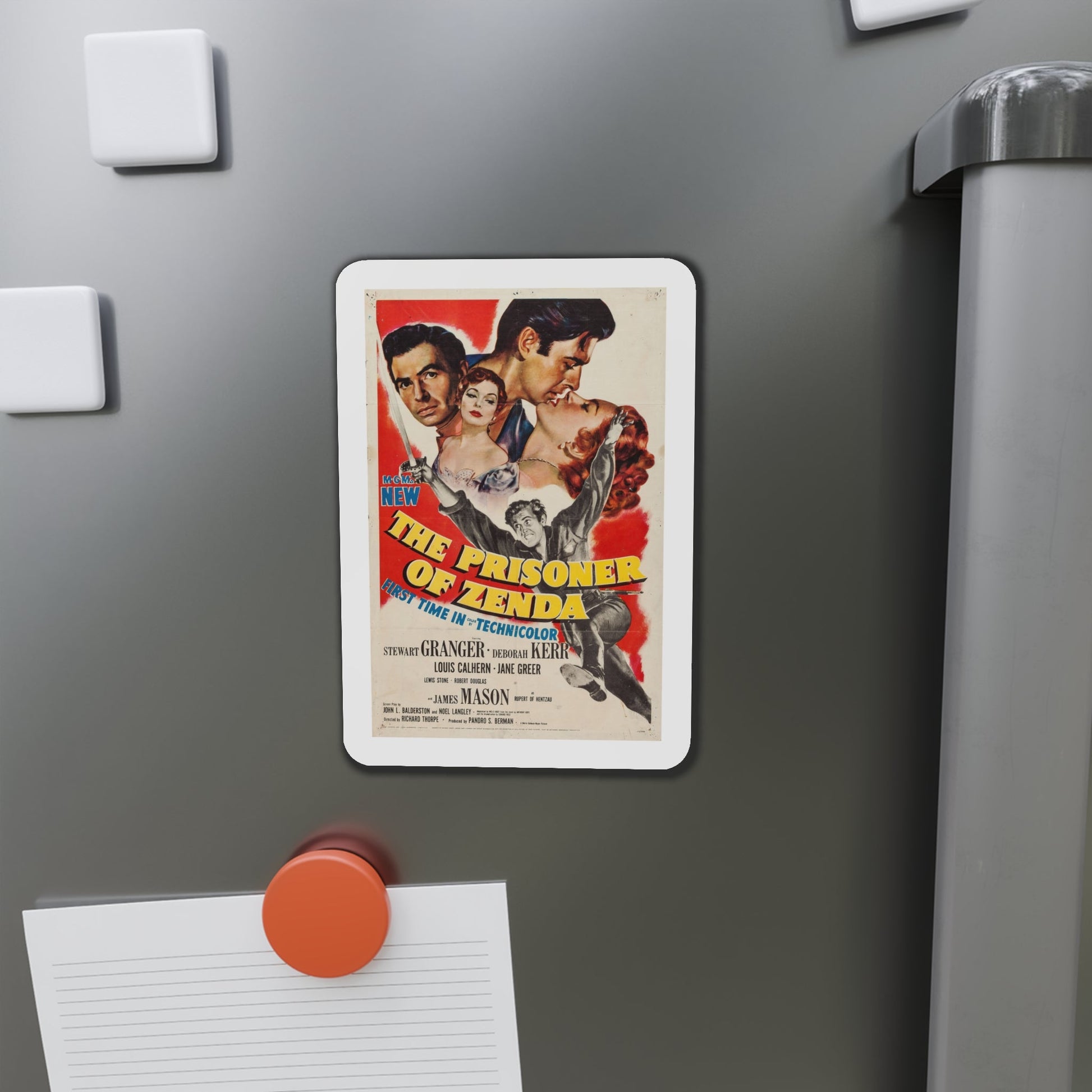 The Prisoner of Zenda 1952 Movie Poster Die-Cut Magnet-The Sticker Space
