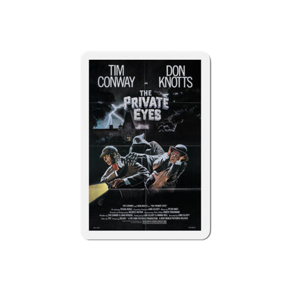 The Private Eyes 1981 Movie Poster Die-Cut Magnet-2" x 2"-The Sticker Space