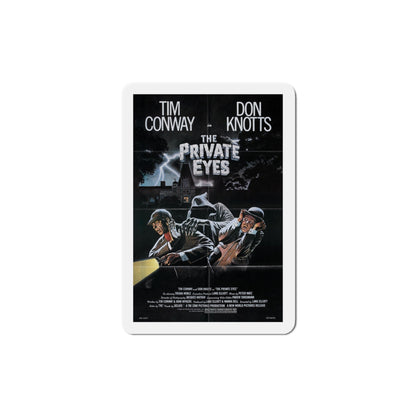 The Private Eyes 1981 Movie Poster Die-Cut Magnet-4" x 4"-The Sticker Space