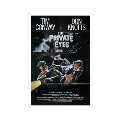 The Private Eyes 1981 Movie Poster STICKER Vinyl Die-Cut Decal-2 Inch-The Sticker Space