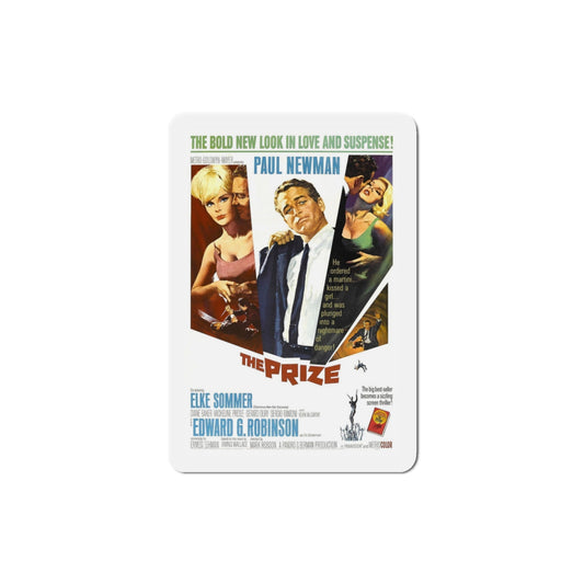 The Prize 1963 Movie Poster Die-Cut Magnet-3 Inch-The Sticker Space