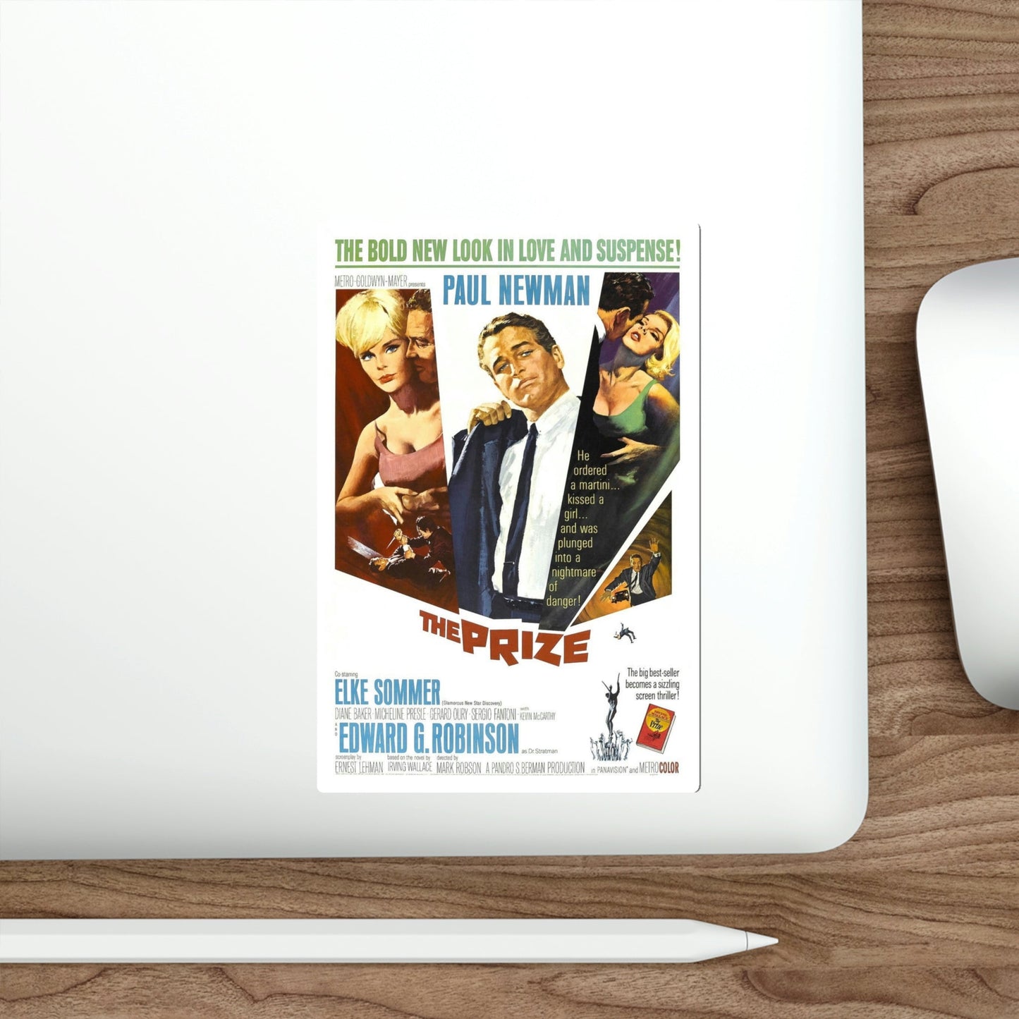 The Prize 1963 Movie Poster STICKER Vinyl Die-Cut Decal-The Sticker Space
