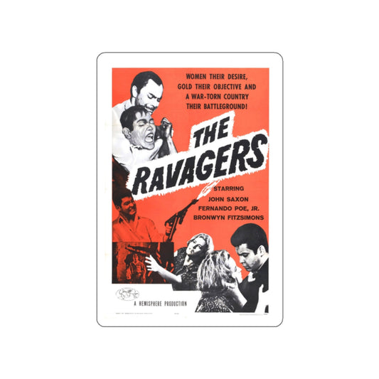 THE RAVAGERS 1979 Movie Poster STICKER Vinyl Die-Cut Decal-White-The Sticker Space