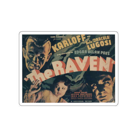THE RAVEN 1935 Movie Poster STICKER Vinyl Die-Cut Decal-White-The Sticker Space