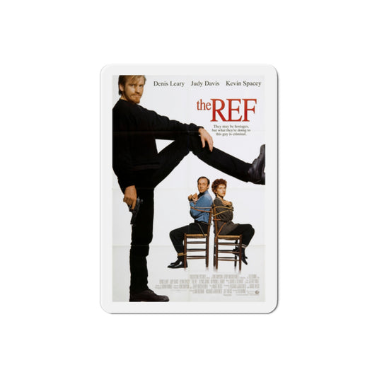 The Ref 1994 Movie Poster Die-Cut Magnet-2" x 2"-The Sticker Space