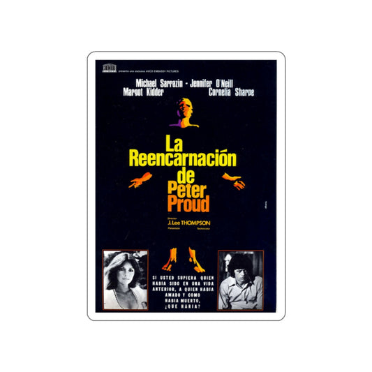 THE REINCARNATION OF PETER PROUD (2) 1975 Movie Poster STICKER Vinyl Die-Cut Decal-White-The Sticker Space