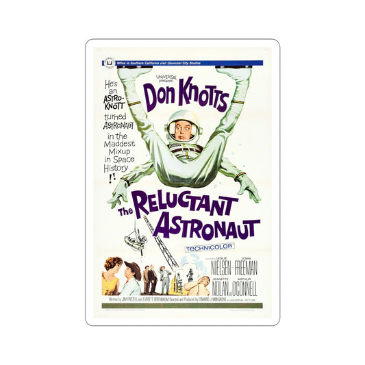The Reluctant Astronaut 1967 Movie Poster STICKER Vinyl Die-Cut Decal-6 Inch-The Sticker Space
