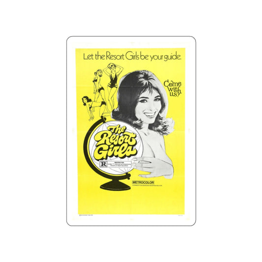 THE RESORT GIRLS 1971 Movie Poster STICKER Vinyl Die-Cut Decal-White-The Sticker Space