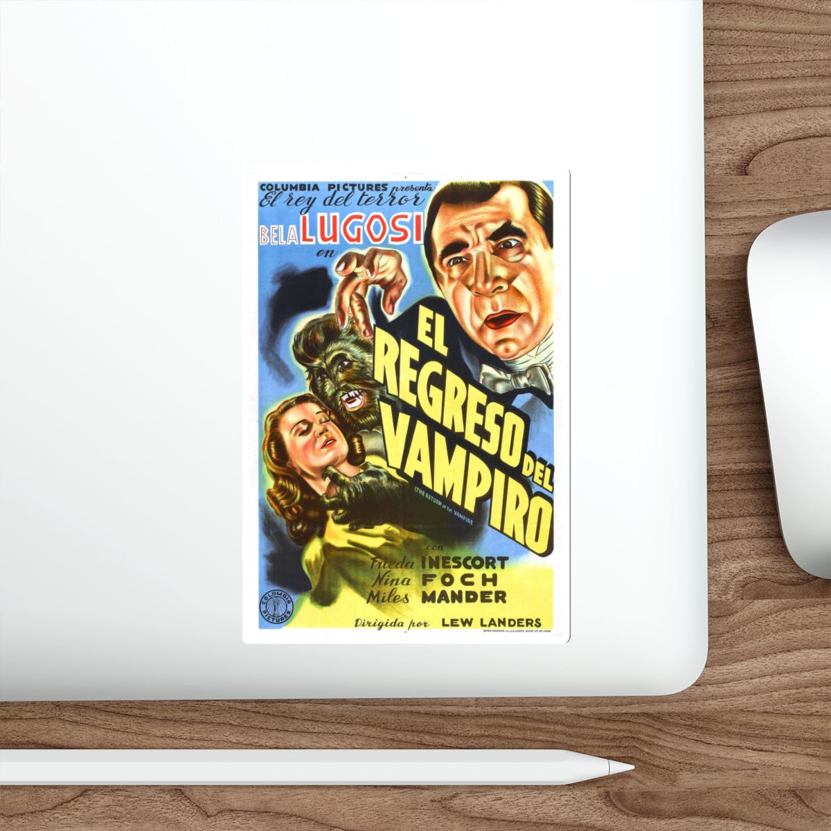 THE RETURN OF THE VAMPIRE 1943 Movie Poster STICKER Vinyl Die-Cut Decal-The Sticker Space