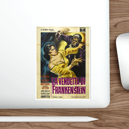 THE REVENGE OF FRANKENSTEIN (ITALIAN) 1958 Movie Poster STICKER Vinyl Die-Cut Decal-The Sticker Space