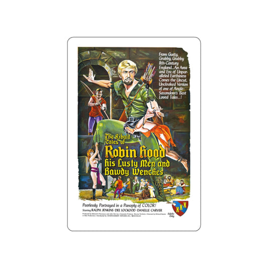 THE RIBALD TALES OF ROBIN HOOD (2) 1969 Movie Poster STICKER Vinyl Die-Cut Decal-White-The Sticker Space