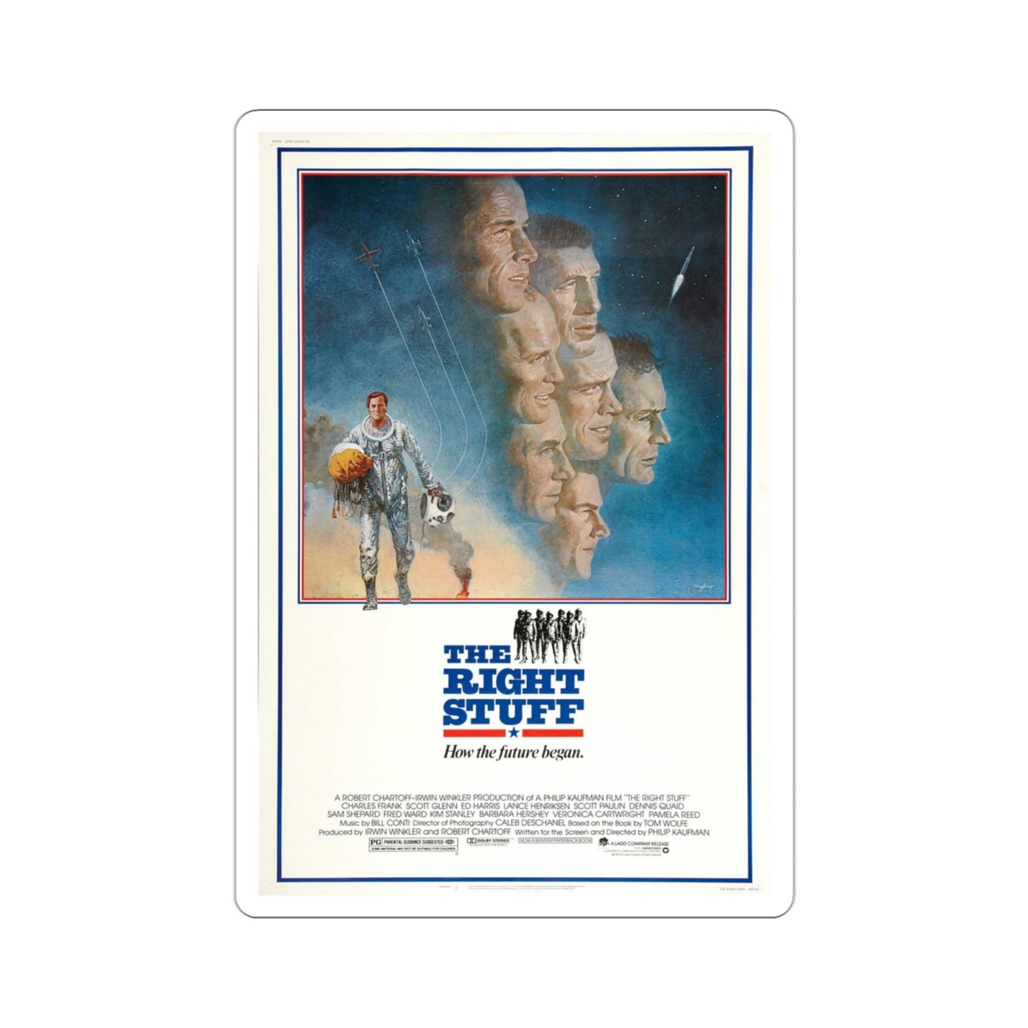 The Right Stuff 1983 Movie Poster STICKER Vinyl Die-Cut Decal-3 Inch-The Sticker Space