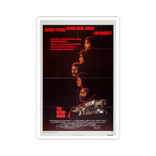 The River Niger 1976 Movie Poster STICKER Vinyl Die-Cut Decal-2 Inch-The Sticker Space