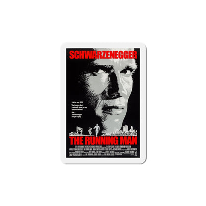 The Running Man 1987 Movie Poster Die-Cut Magnet-6 × 6"-The Sticker Space